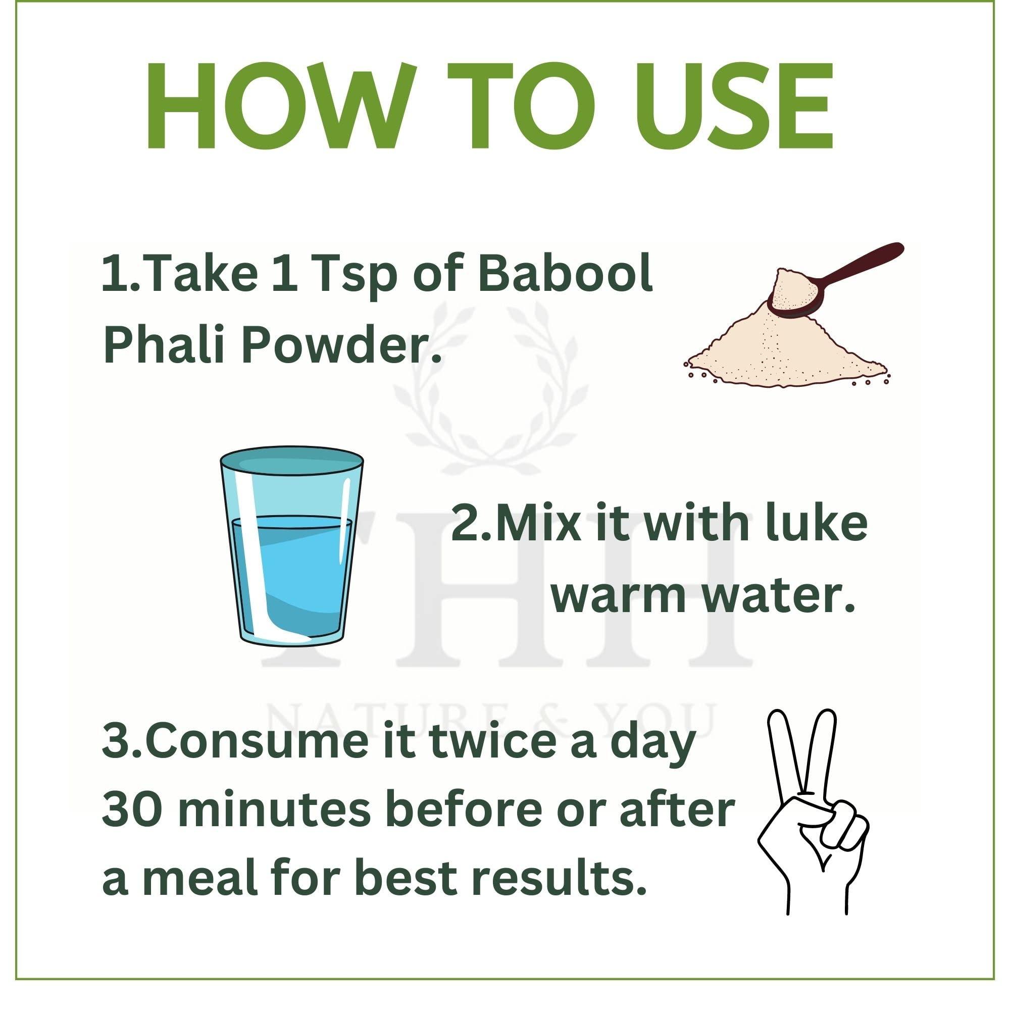 THH THH Babool Phali Powder (200 Grams), Babool Powder Fali, Babul Phali, Kikar Phali, Acacia Arabica