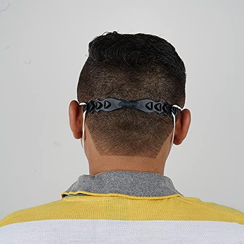 Primelife Primelife Mask Extender Strap Ear Savers for Masks Universal Size Mask Holder 4 Adjustment Slots Compatible with Cloth Mask For Kids and Adults Mask Strap Pack of 12 - Multicolour (M-E - 12)