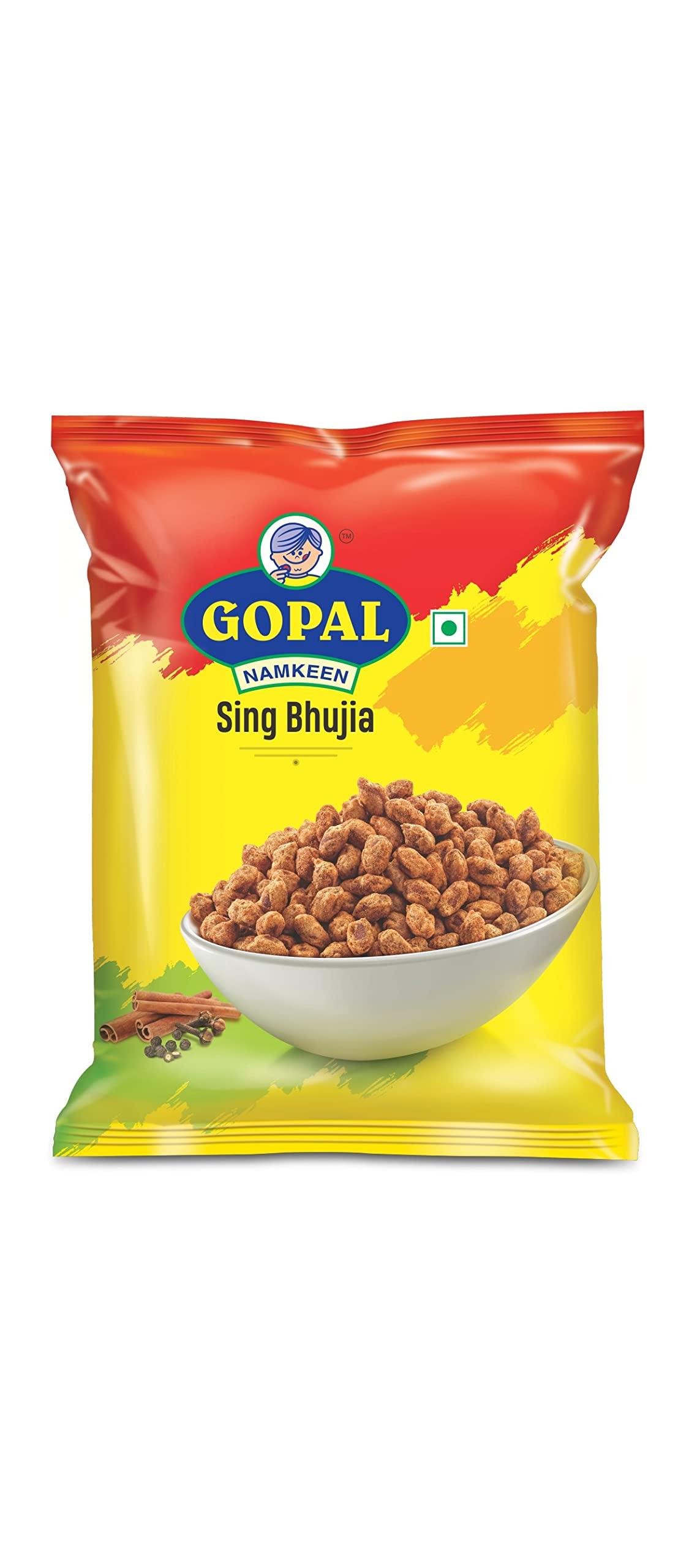 GOPAL NAMKEEN Gopal Namkeen Combo |Bhavnagri Gathiya 500g | Sev Murmura 500g |Nylon Chivda 500g |Nadiyadi Mix 500g |Sing Bhujiya 500g