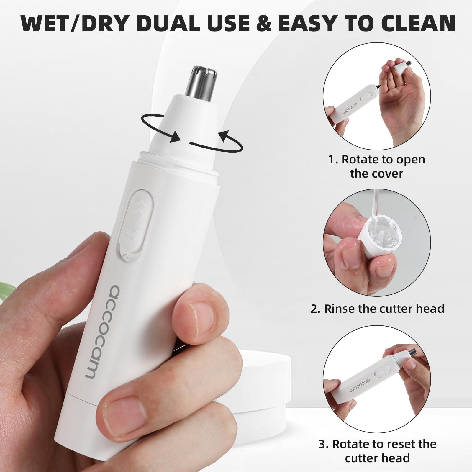 ACCOCAM Nose Hair Trimmers (Black)