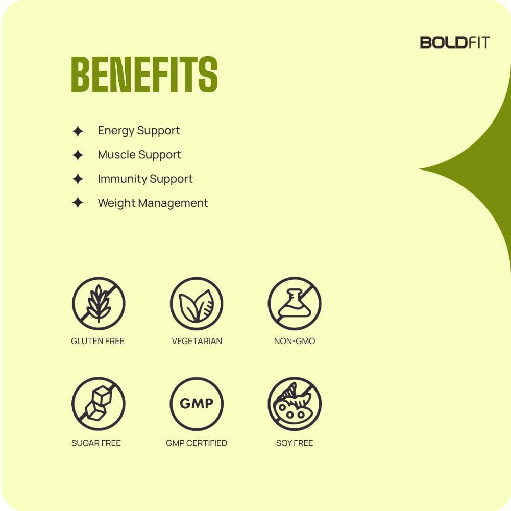Boldfit Boldfit Plant Based Protein Powder Easy to Digest Protein Supplement for Men & Women Vegan Plant Protein with Turmeric Extract, Bromelain, Piperine Helps in Faster Absorption & Bloating - Mocha 1kg