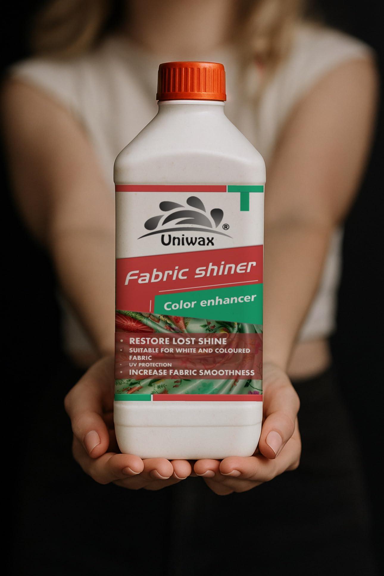 uniwax uniwax Fabric shiner, color enhancer, Saree polish Garment shine enhancer fabric finishing liquid 1kg