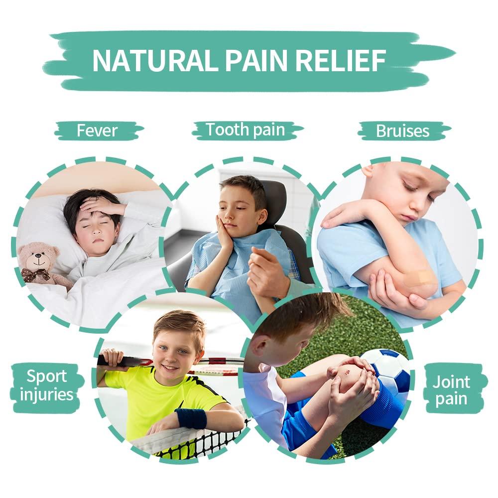 NEWGO NEWGO Kids Ice Pack for Boo Boo, 3 Pack Gel Ice Pack Toddler Ice Pack for Children Kids Injuries, Pain Relief, Bruises, Swelling, Wisdom Teeth - 4.52\" x 4.52\"