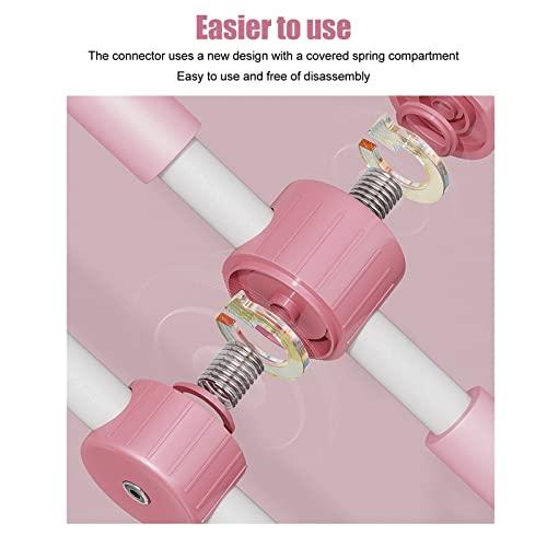 Bannt Posture Corrector Stick, Steel Tube Yoga Sticks for Travel for Child (Pink)