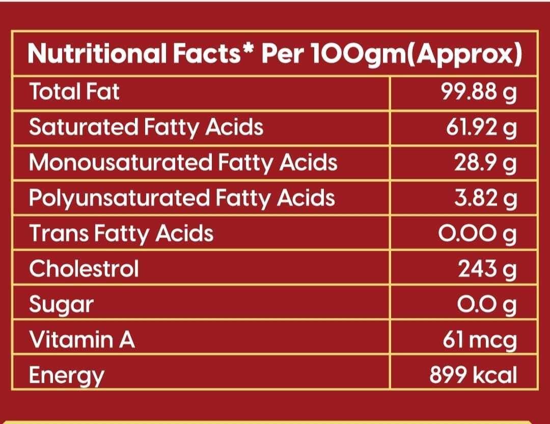 YOGRATNAYOGI YOGRATNAYOGI Organic A2 Gir Cow Ghee, Pure Bilona Method Ghee, Hand Churned Grassfed Traditional Method Immunity Booster Natural and Healthy Lab Certified (500ml)