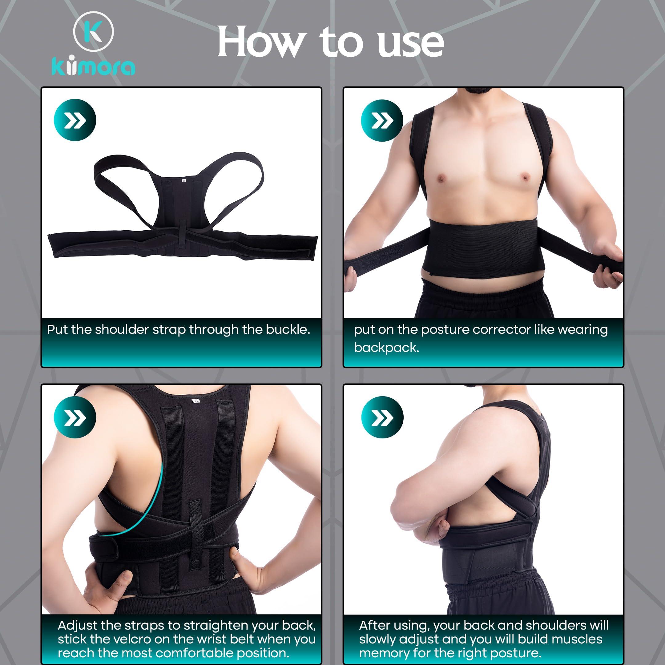 Kiimora Kiimora Posture Corrector Belt for Men and Women Back Support - Universal Size