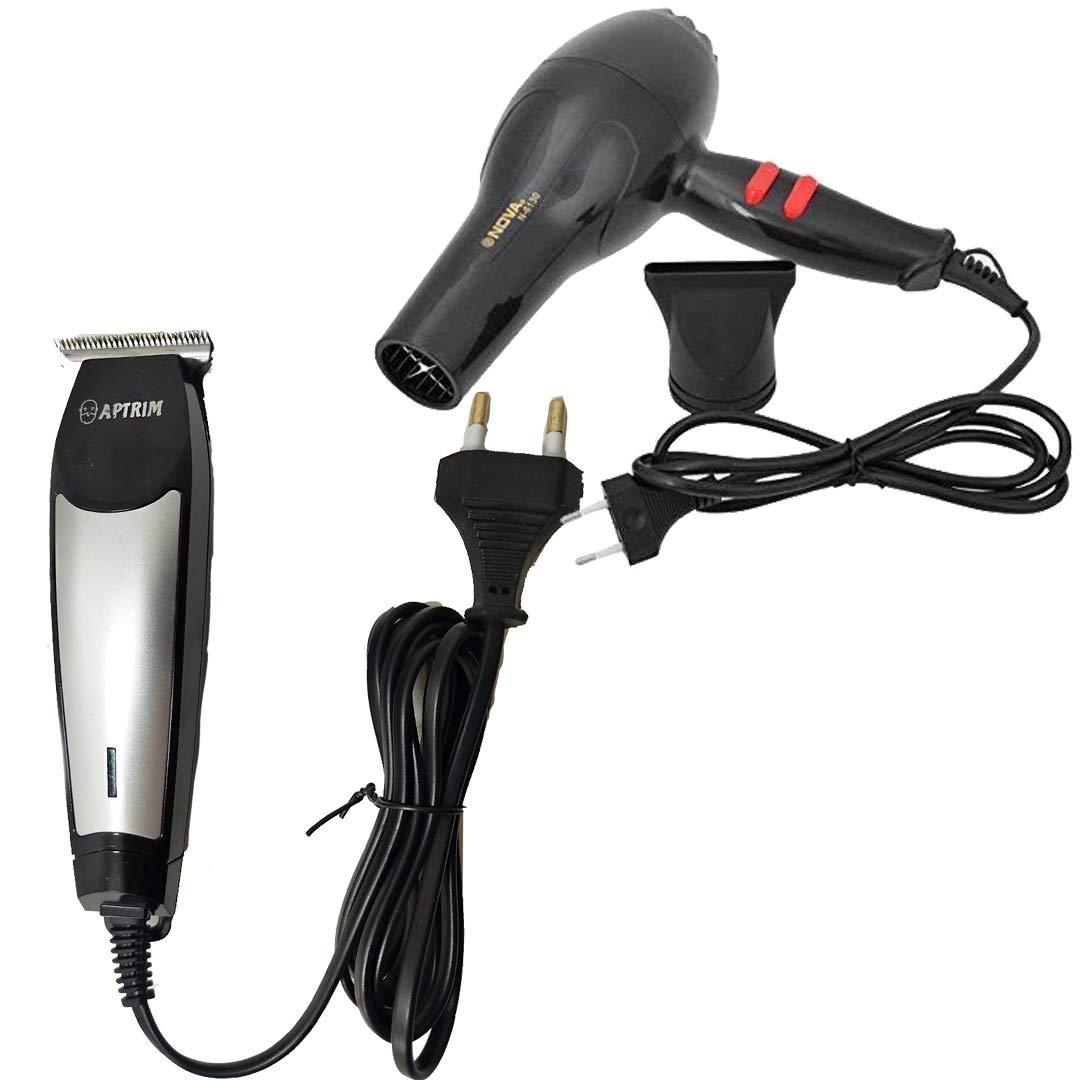 APTRIM APTRIM AP-6134 Professional Electric Clipper Hair Trimmer,Professional Hair Dryer (1800 watt) With Turbo Dry for Men and Women Pack of 2