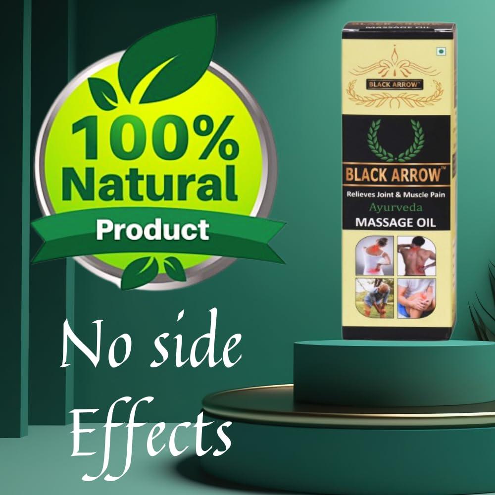 Black Arrow Black Arrow Ayurvedic Massage pain calm oil For Knee Leg, Shoulder, back & Joint pain oil - 100ml