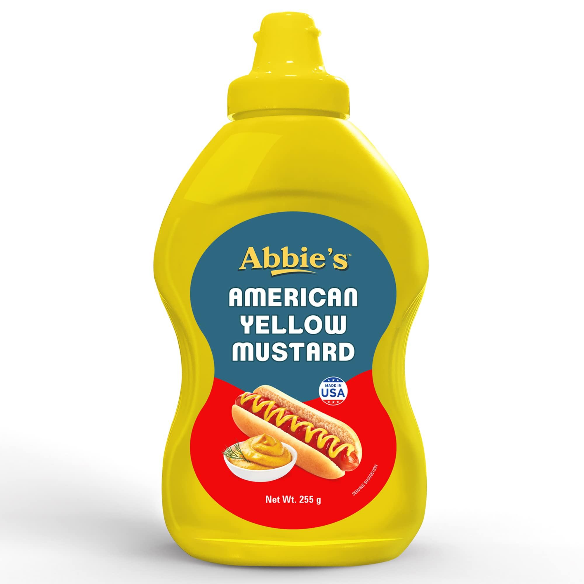 Abbie's Abbie's Squeeze Yellow Mustard 652 g (Pack of 255 g and 397g ,1 unit each), Product of USA