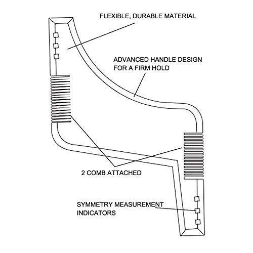 EKAN Ekan Men Beard Shaping Tool And Comb For Grooming For Salon And Home Use Pack Of 1 (Beard Shaper - 1)