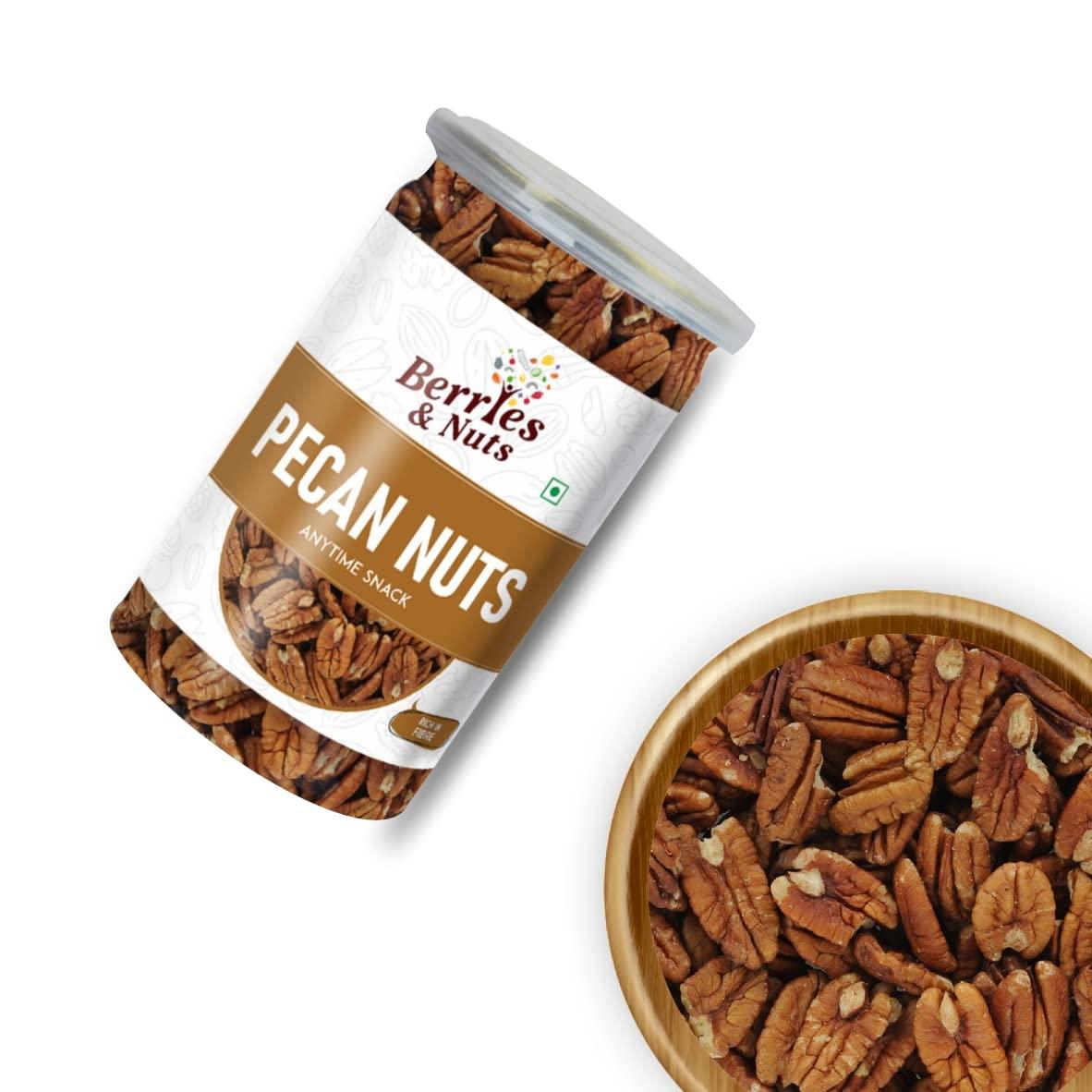 Berries And Nuts Berries And Nuts Premium Jumbo Brazil, Hazel, Pecan & Macadamia Nuts Combo | Brazil Nuts 200 Grams, Hazel Nuts 170 Grams, Pecan Nuts 150 Grams & Macadamia Nuts 170 Grams