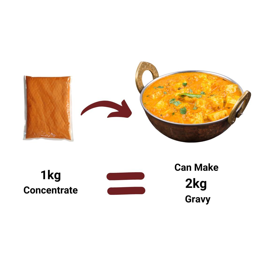 Neo Neo Yellow Gravy 1 Kg l Restaurant Style, Master Chef Choice Gravy I Concentrate - Add water to make Up to 2 kg of Gravy I Ready To Cook & Eat l Use as base for Paneer Zafrani, Aloo Mutter, Navrattan Korma, Shahi Paneer, Mutter Paneer, Chicken Cashew