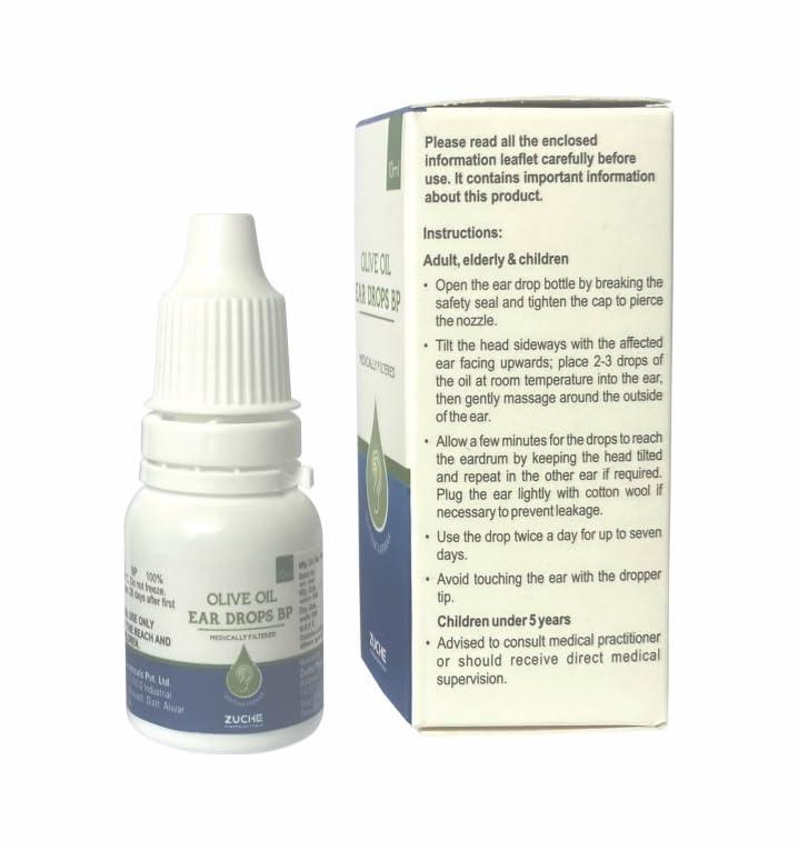 Generic Olive Oil Ear Drops 10 ml (2 Units) | Ear Wax Remover | Naural Product | Medical Grade
