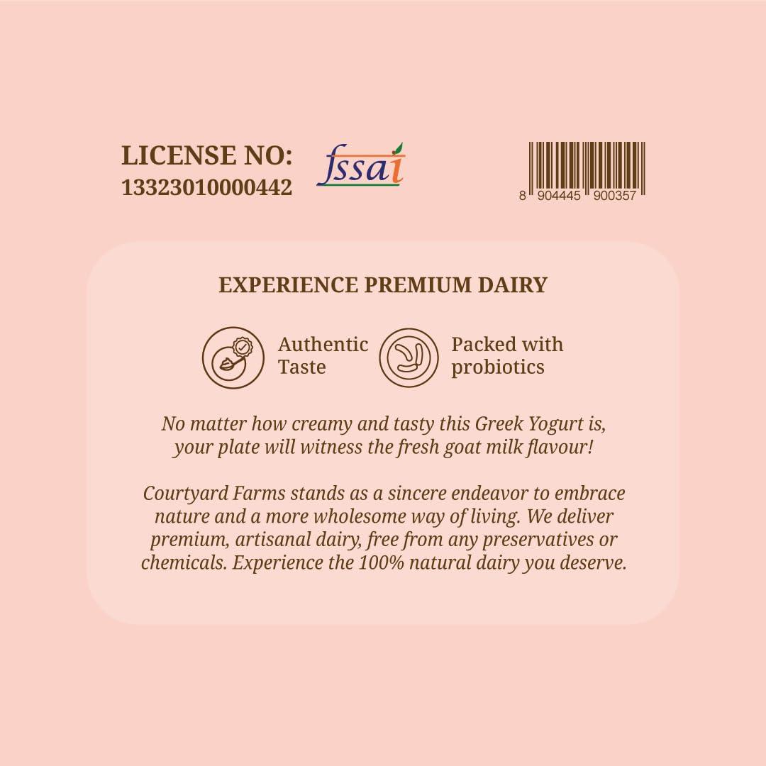 WHITALITY Whitality Greek Yogurt | Made with Free Range Goat Milk | No Preservatives | Natural processing | Good for lactose intolerant | improves gut health | Glass Jar Packaging | 210gm | Blueberry