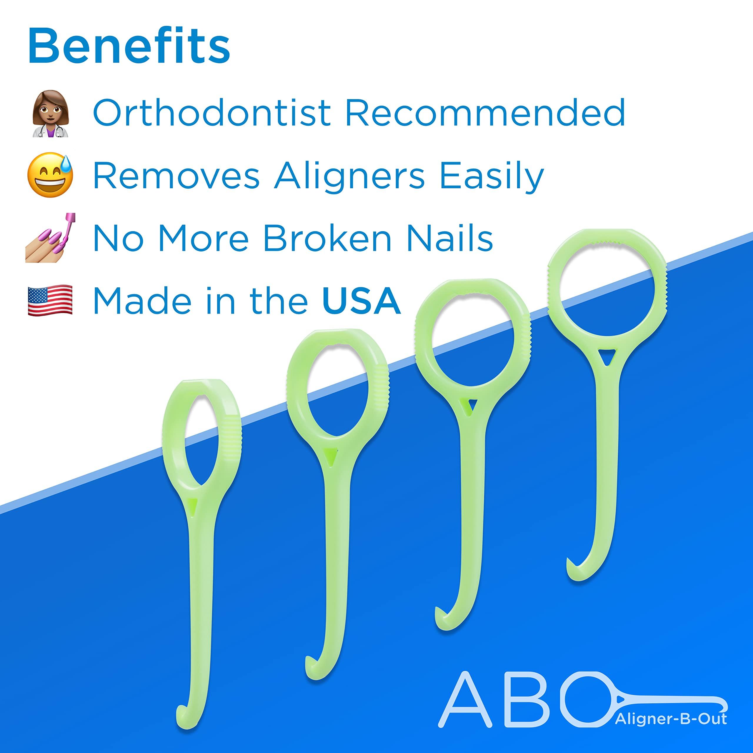 nCase Aligner-B-Out (Green 4 Pack) - Clear Aligner Removal Tool