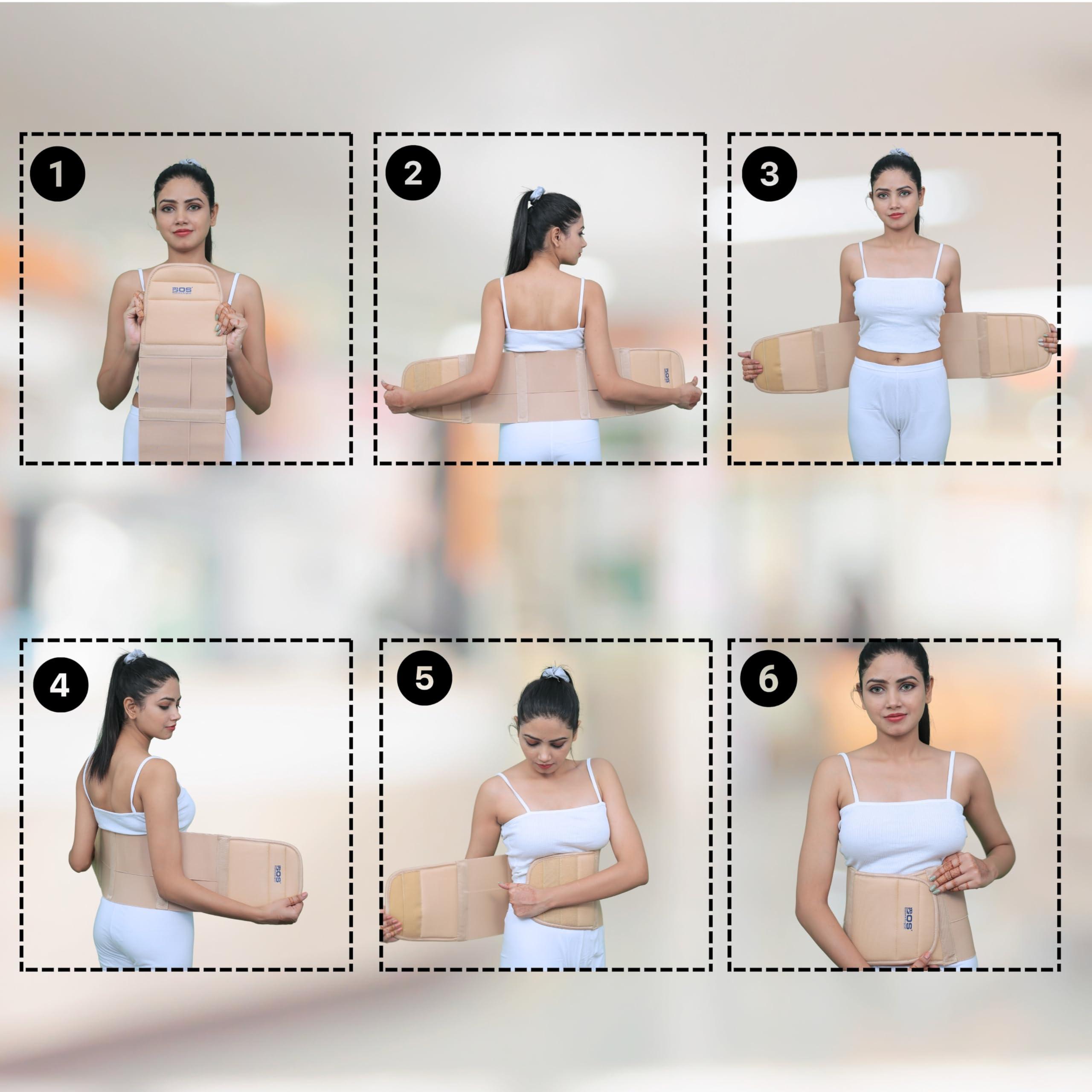 BOS MEDICARE SURGICAL BOS MEDICARE SURGICAL Abdominal Belt useful for Tummy reduction after pregnancy and post operative care provide compression and support to abdominal area (Large)