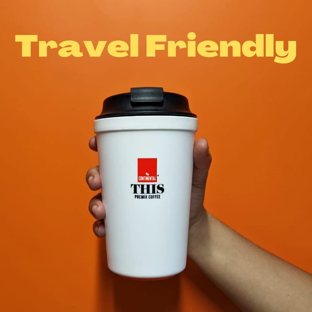 Continental This Continental This Suction Mug | Spill-Proof | Travel Friendly | Free Cappuccino (Box of 6 Sachets)