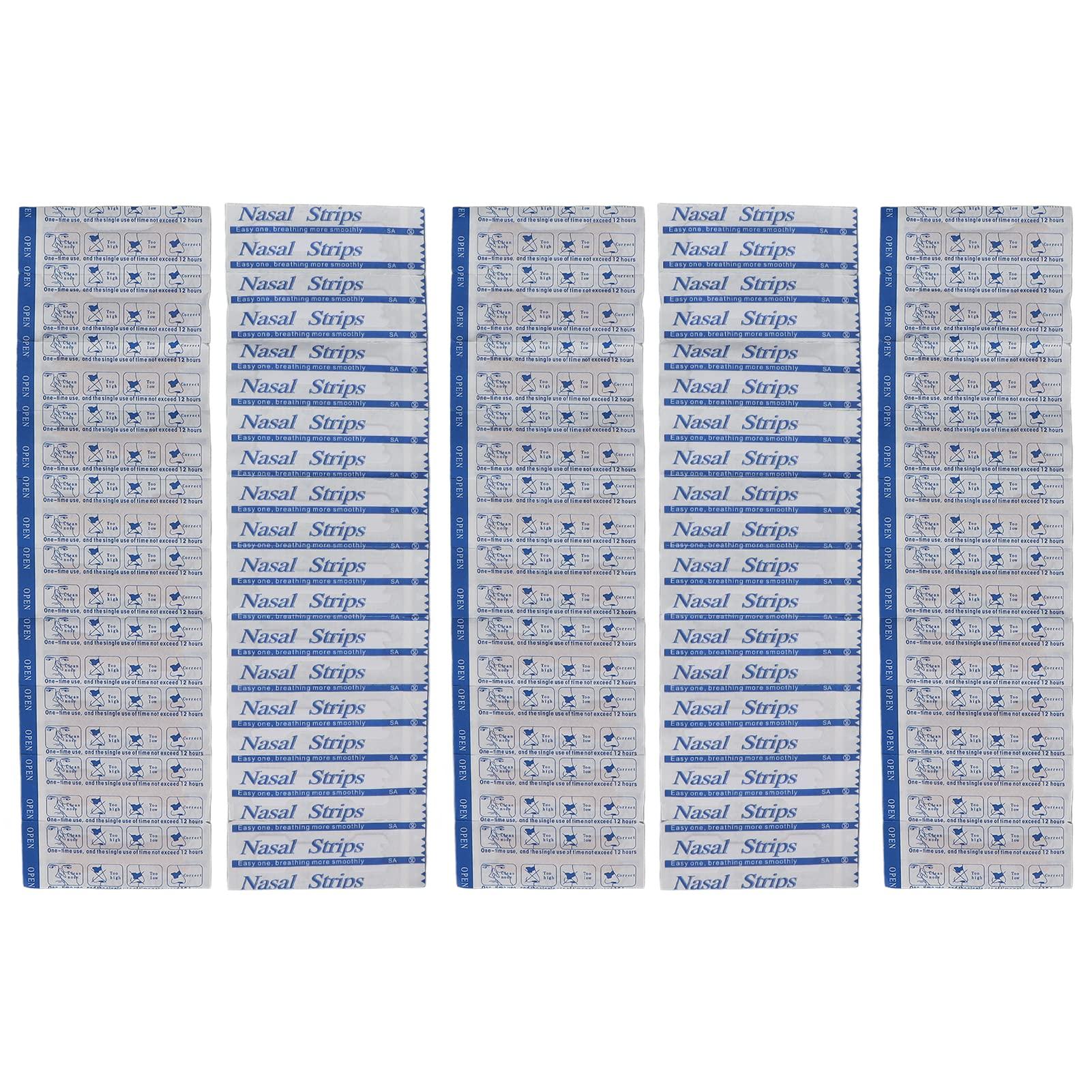 HAIBING Snoring Nose Strips, Promote Smoothing Breath 50pcs Non Woven Fabric Waterproof Nasal Breathing Strips for Daytime