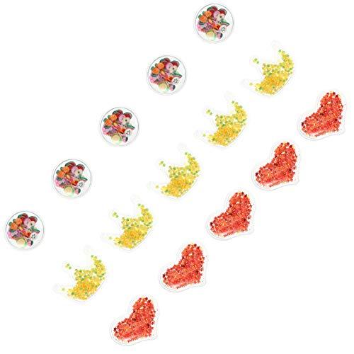 ARTIBETTER ARTIBETTER 15Pcs Shaker Sequins Clear Quicksand Shaker Bling Filling Sequin Paillette Decoration for DIY Craft Hair Clips Making