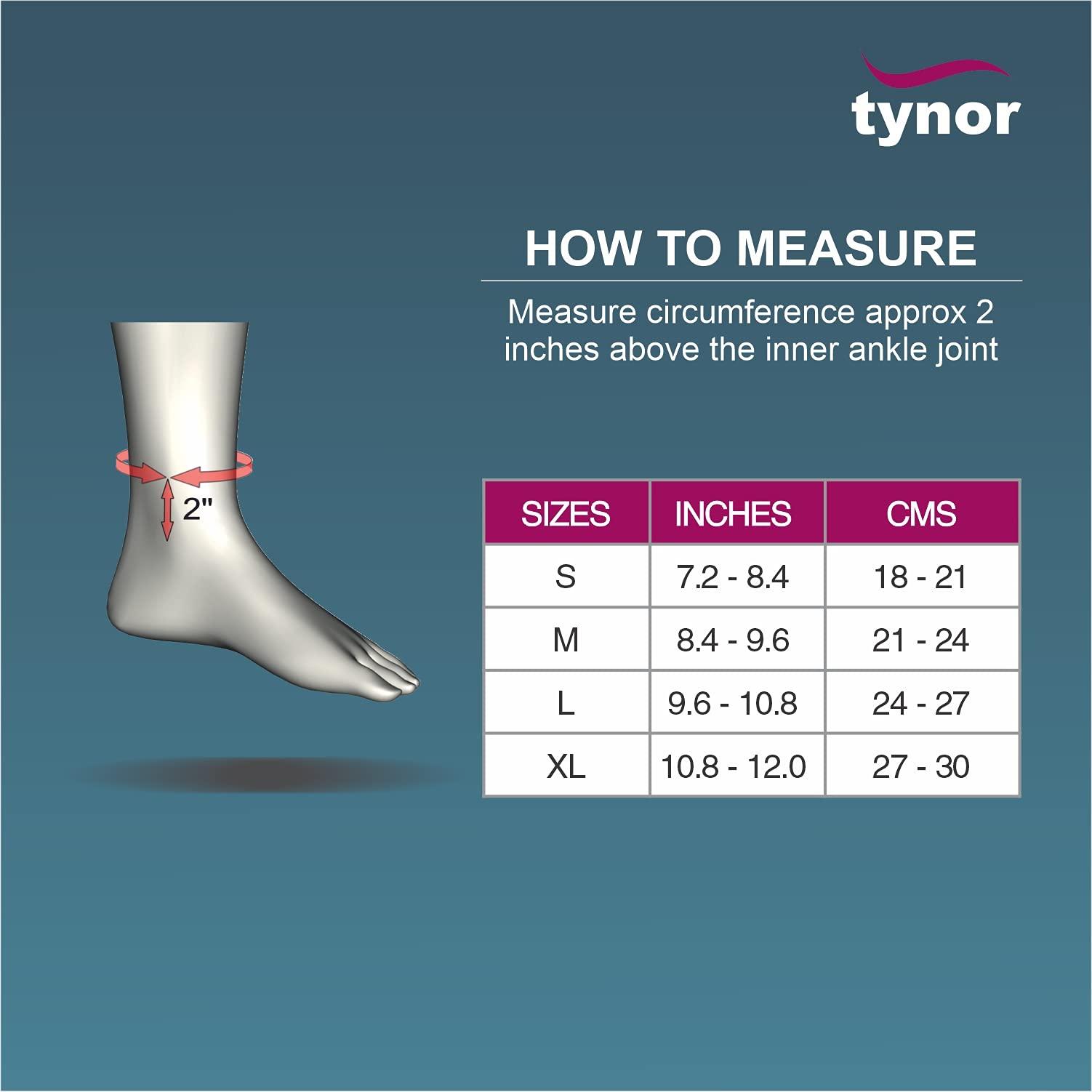 TYNOR tynor Weight Cuff, Grey, 1KG, Universal Size, 1 Unit & tynor Ankle Binder, Grey, Large, 1 Unit