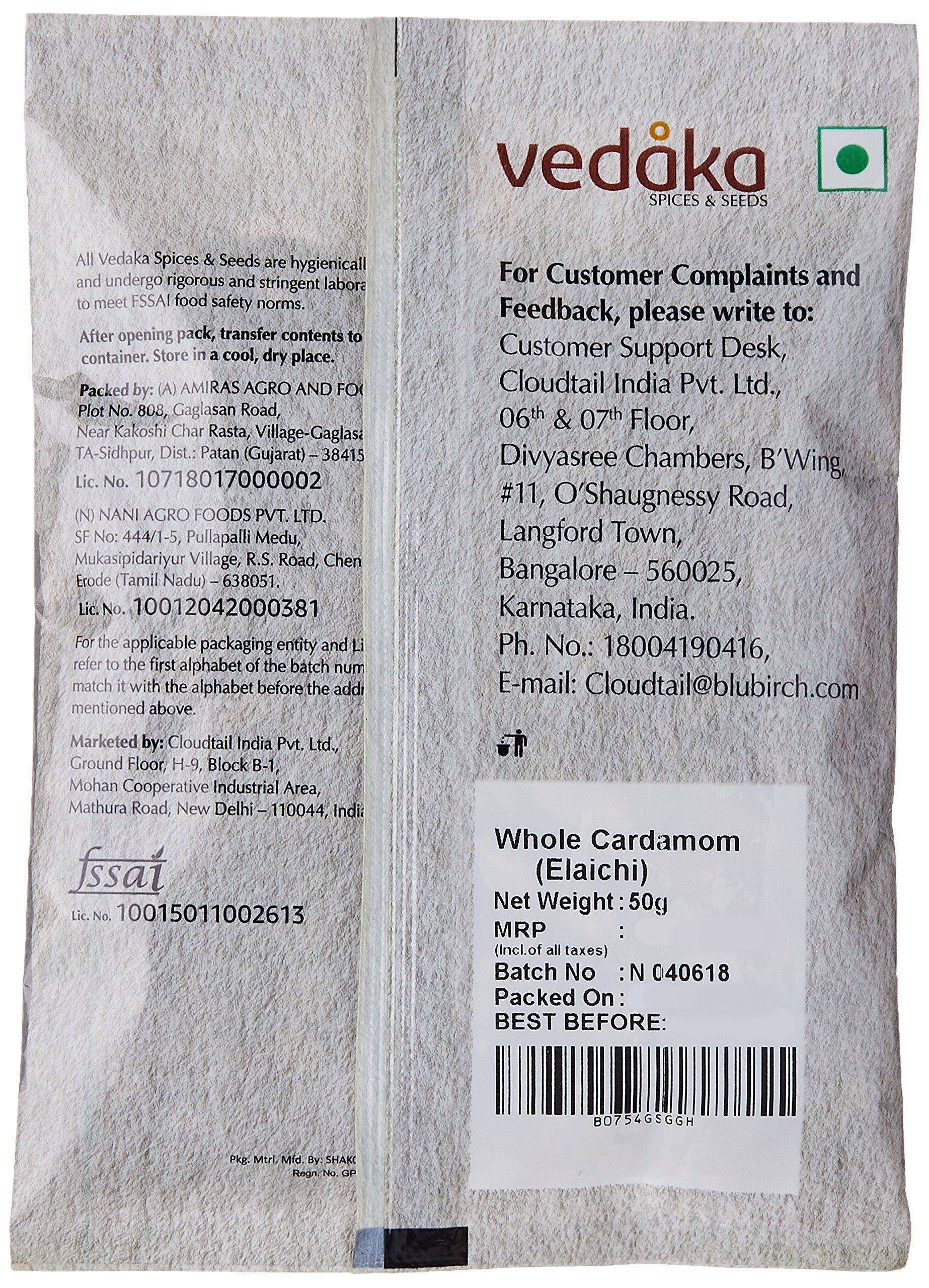 Amazon Brand - Vedaka Amazon Brand - Vedaka Cold Pressed Groundnut (Peanut) Oil, 5 liters Material : vegetarian & Amazon Brand - Vedaka Cardamom (Elaichi), Small, 50g