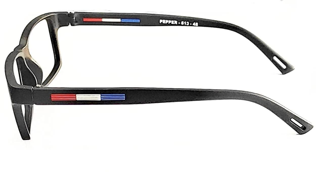 Glasswear Glasswear Bifocal Reading Glasses For Men And Women Distance Plano Reading All Powers Are Available Square Black Frame (Distance Plano/Reading +2.25, Non - Anti Glare Bifocal Glasses)