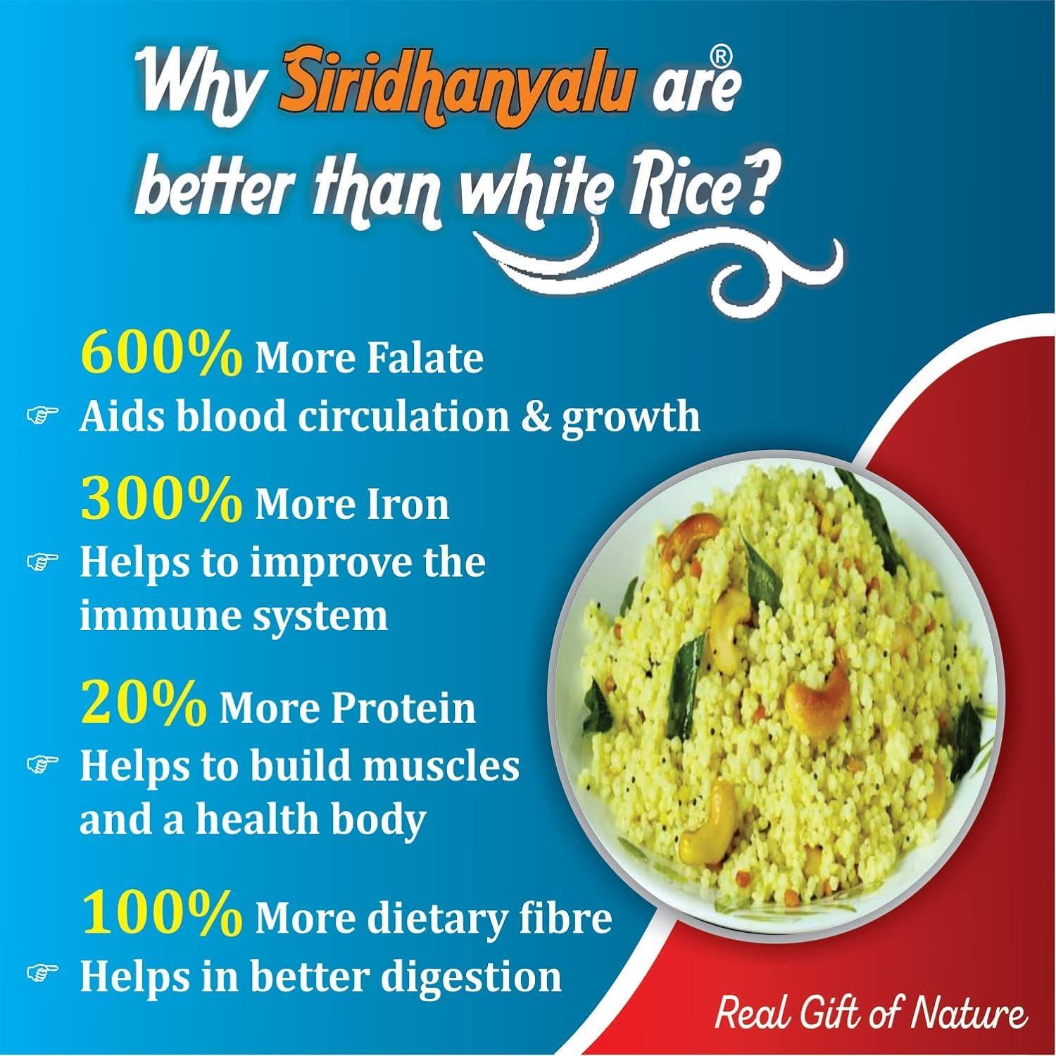 SIRIDHANYALU Unpolished & Organic Browntop Millet | 100% Natural, Low GI, Gluten-free, non-GMO, High-Fiber, Calcium & Protein Rich | Cooks in 15mins | Varagu/Arikelu/Hark/Varigu/Kodra Seeds