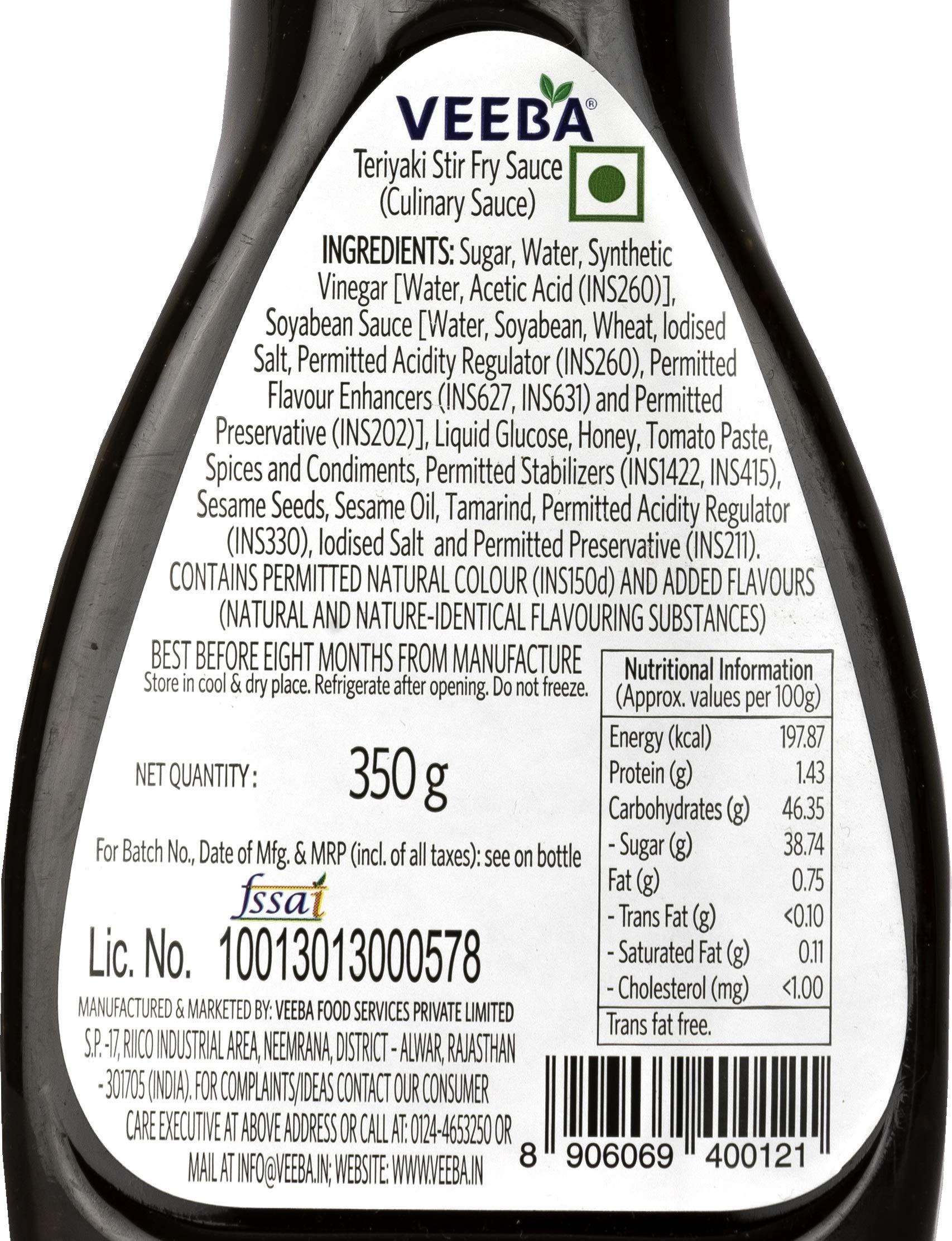 VEEBA Veeba Teriyaki Stir Fry Sauce, 350g Bottle