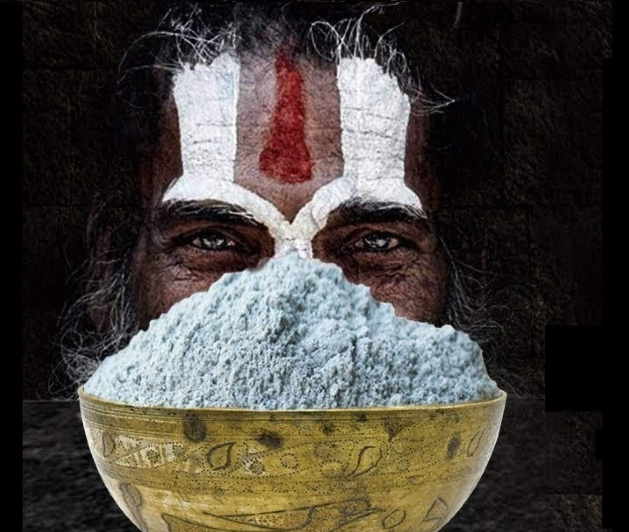 AYODHYAvati Online Vibhuti Bhasma, Vibuthi pure powder - Holy ash (100 Grams), Thiruneeru, Shiva Viboothi, Vibhooti, Bibhuti