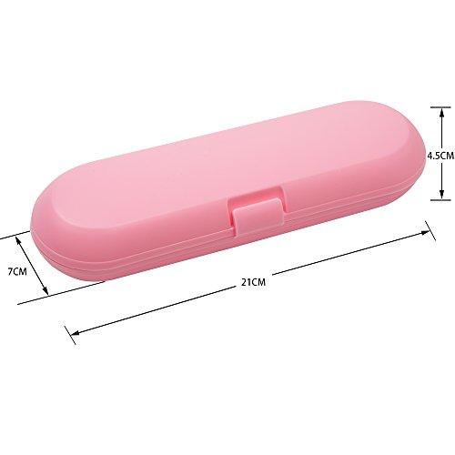 Nincha Plastic Electric Toothbrush Travel Case for Oral-B Pro Series, Pink