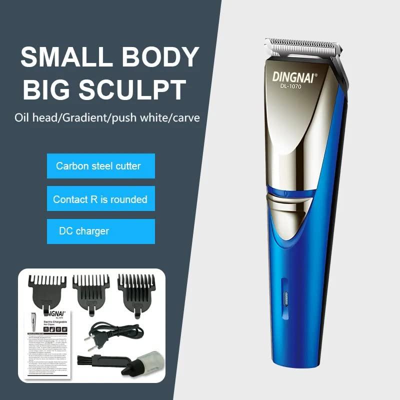 DINGNAI DINGNAI Electric Rechargeable Hair and Beard Trimmer for Men- 45 min Runtime, 4 Length Settings (Blue)