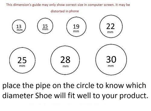 Aaram Aaram Ferrules Shoes for Walker Pipe (28 mm Pipe, Black) Set of 4pcs