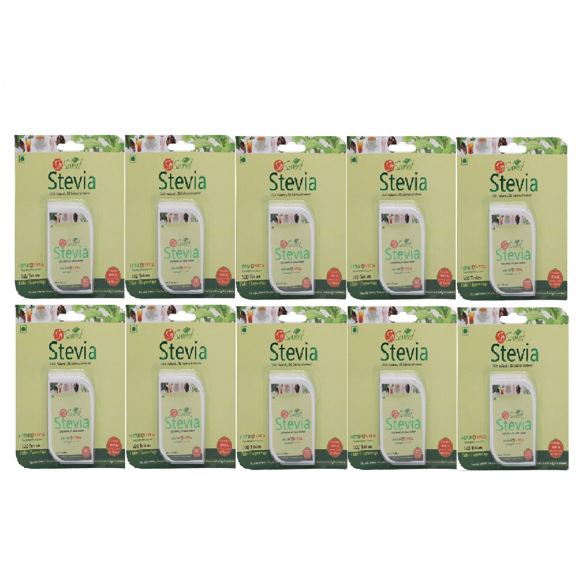 So sweet So Sweet Stevia 500 Tablet Sugar Free Natural Zero Calorie Sweetener (Pack of 10)