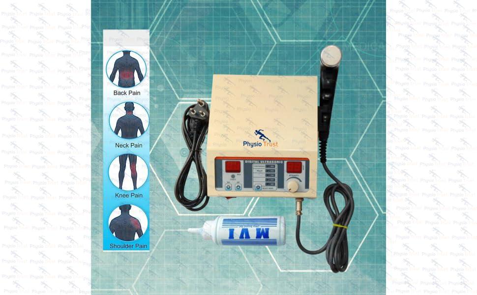 Physio Trust PHYSIO TRUST Digital Ultrasonic/Ultrasound 1 Mhz Machine with Timer 1 Year Warranty