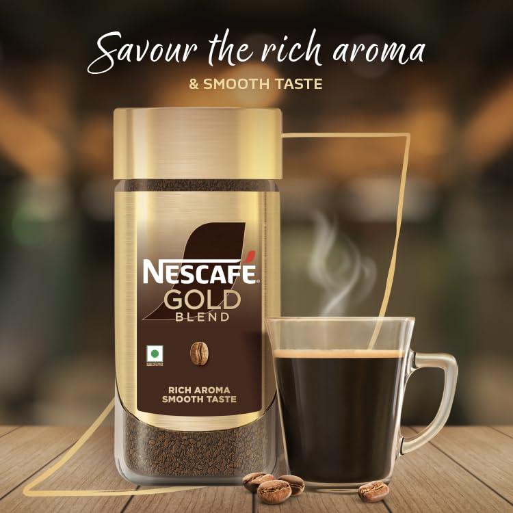 Nescafe Nescafe Gold Rich And Smooth Instant Coffee Powder, 185 Gram /190 Gram (Weight May Vary) (Pack Of 2) - Jar