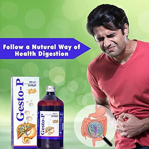 Gesto-P Gesto-P PanAsia Herbal Gesto-P Syrup 450 ml Pack with Ajwain, Triphala & Ashwagansha