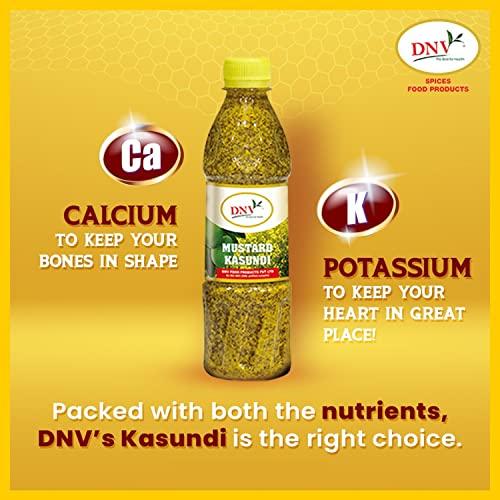 DNV DNV Natural Bengali Kasundi Mustard Sauce 1.4kg, 350g (Pack of 4)