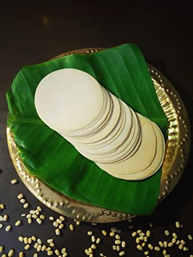 TREE OF EARTH TREE OF EARTH Organic Plain Indian Papad Kerala Pappadam Kerala Papadam Homemade Kerala Papad Appalam Kerala Papadam Pappadams (1 Kg - upto 200 N) Packed in Re-sealable ziplock Bag