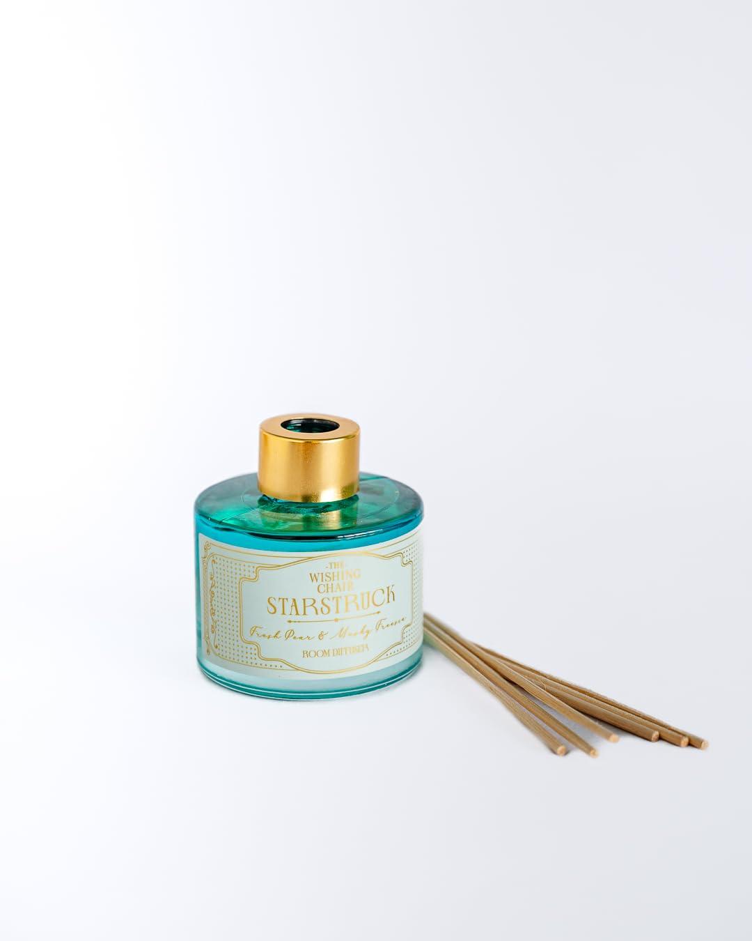 The Wishing Chair The Wishing Chair Reed Diffuser Set with 6 Sticks | Aroma Diffuser for Home | Toxin Free Bathroom Freshener | Starstruck Room Freshener for Home | Eco Friendly | 120ml (Set of 1)