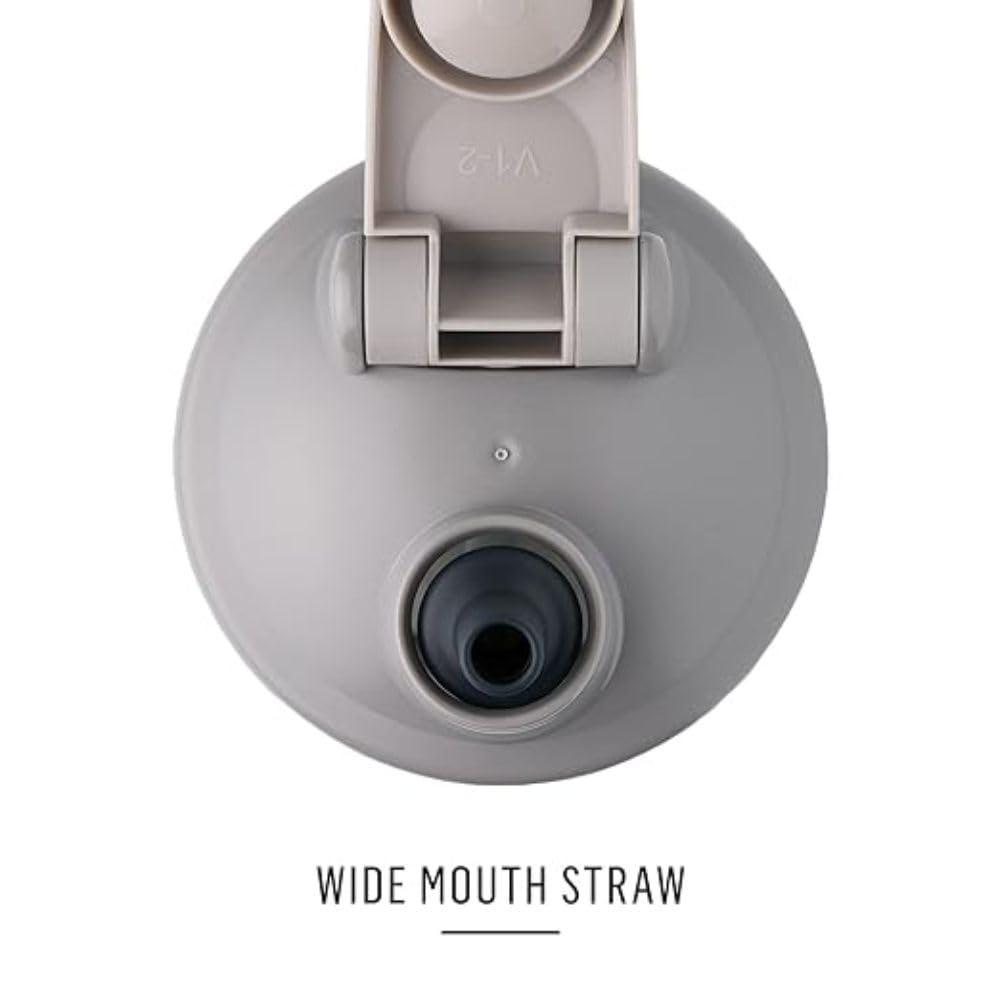 Blender Bottle Stay-In-Bottle Reusable Silicone Straws for BlenderBottle Shaker Bottles, Black and Blue (2 Pack)