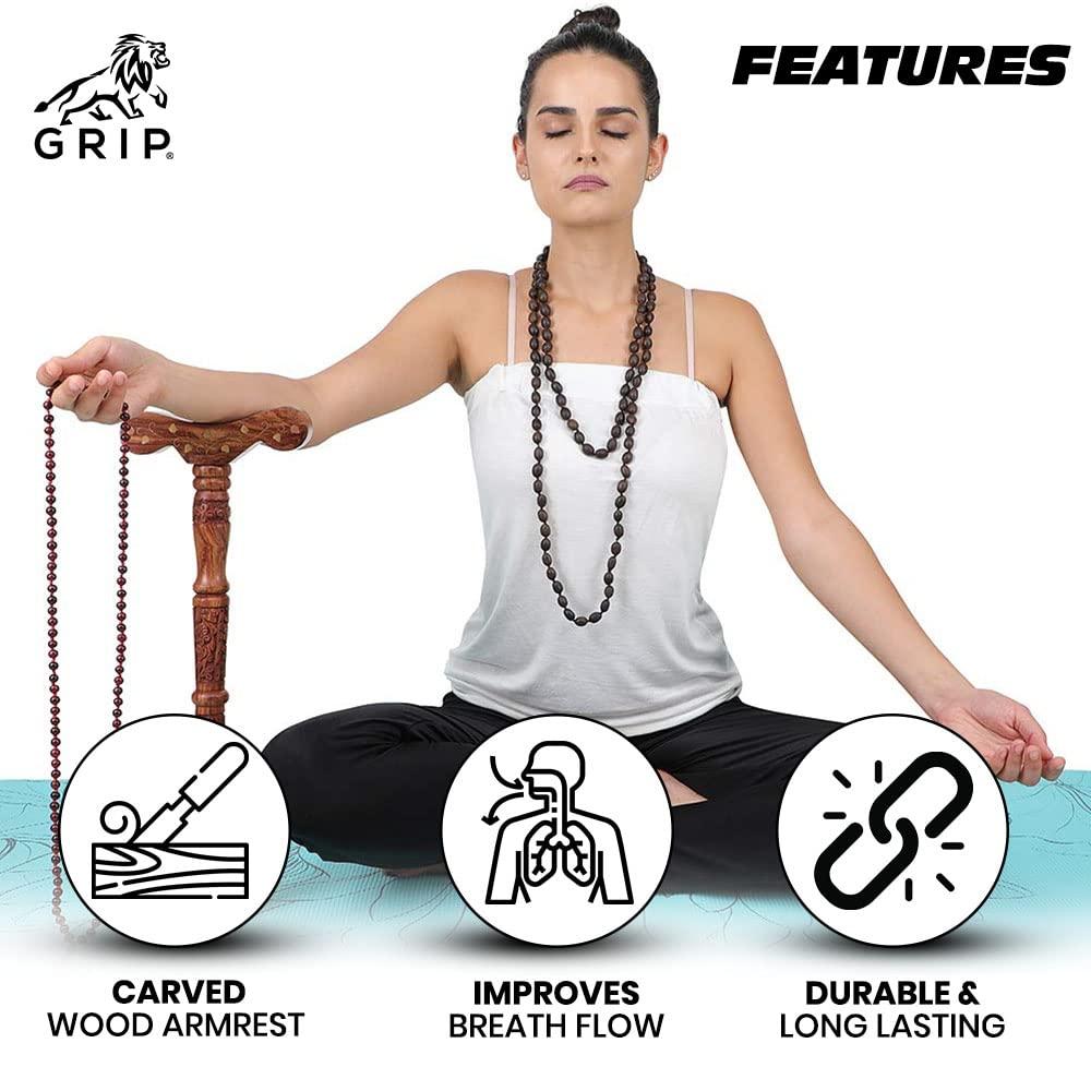 Grip Grip Yoga Danda, regulates the flow of breath in nostrils, which helps achieve optimum energy flow in the body.