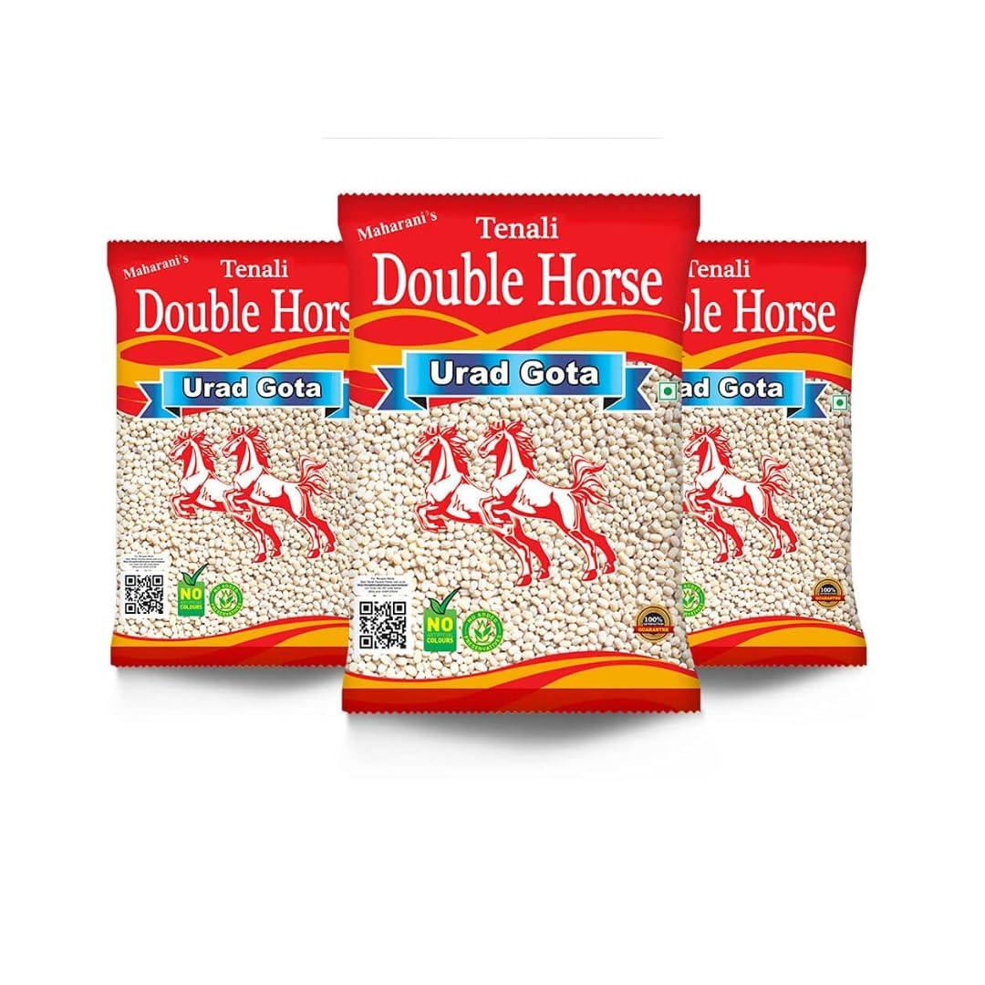 Tenali Double Horse Tenali Double Horse Urad Gota Whole 1 Kg Pack of 3