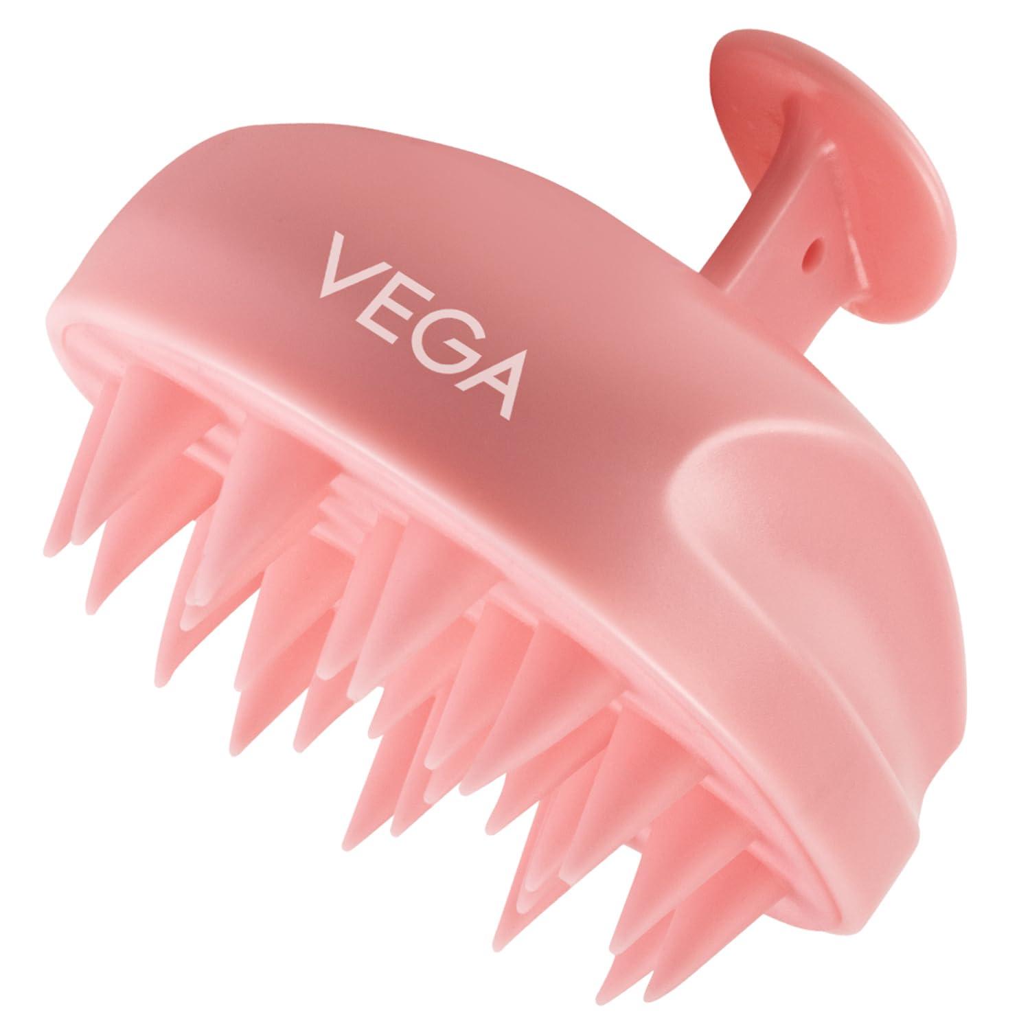 VEGA Vega Hair Scalp Massager Shampoo Brush with Soft Silicone Bristles for Anti-Dandruff, Hair Massager, Exfoliating,Cleaning Dandruff, Excess Oil, Manual Head Massager, All Hair Types, For Men and Women, (SSB-01)