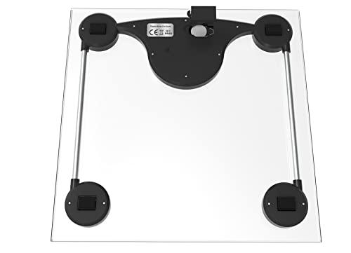EASYCARE EASYCARE (German Tech.) Digital Glass Weighing Scale, Personal Weighing Scale for Body Weight, Electronic Bathroom Scale with Step-on Technology