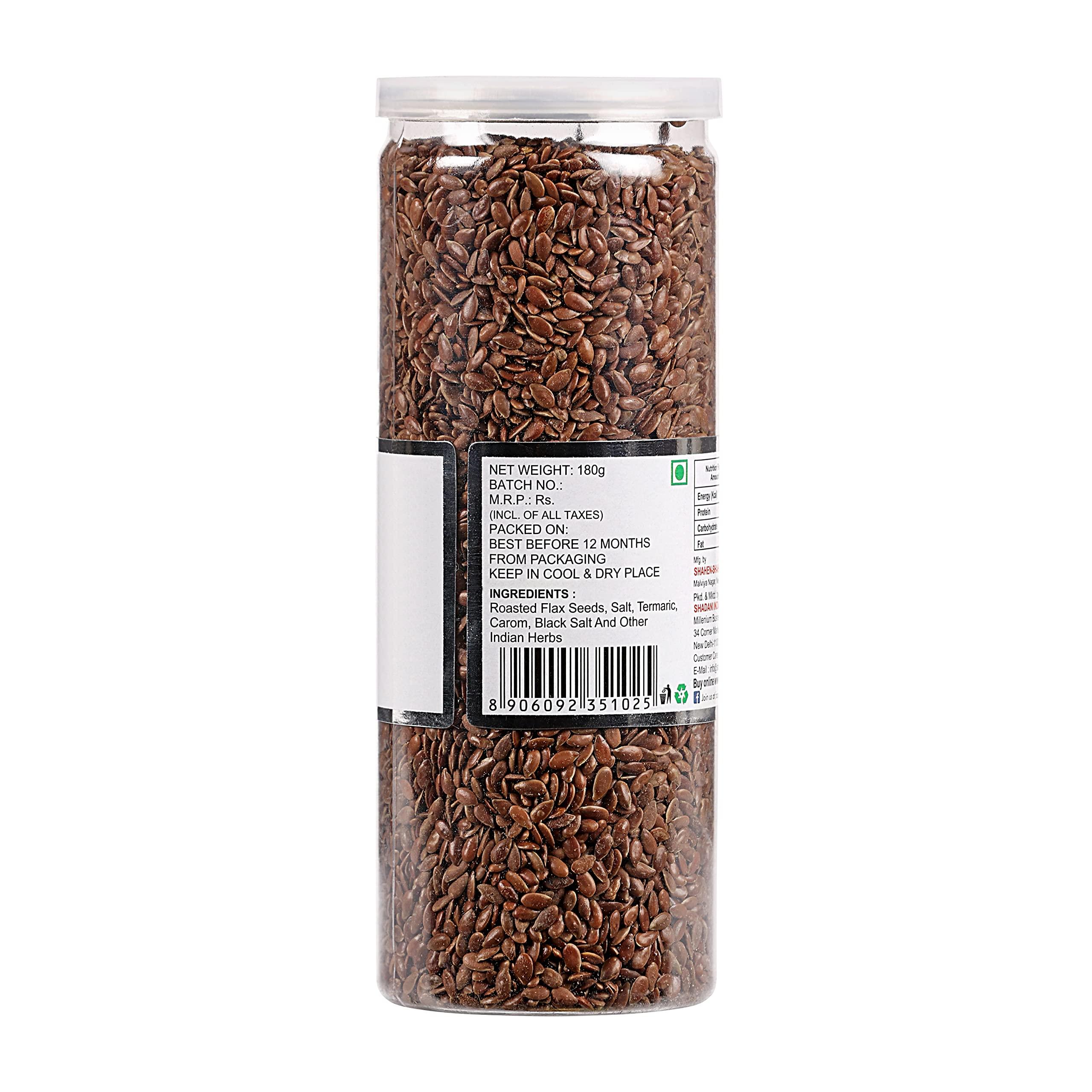 Shadani Shadani Roasted Alsi Can 180g