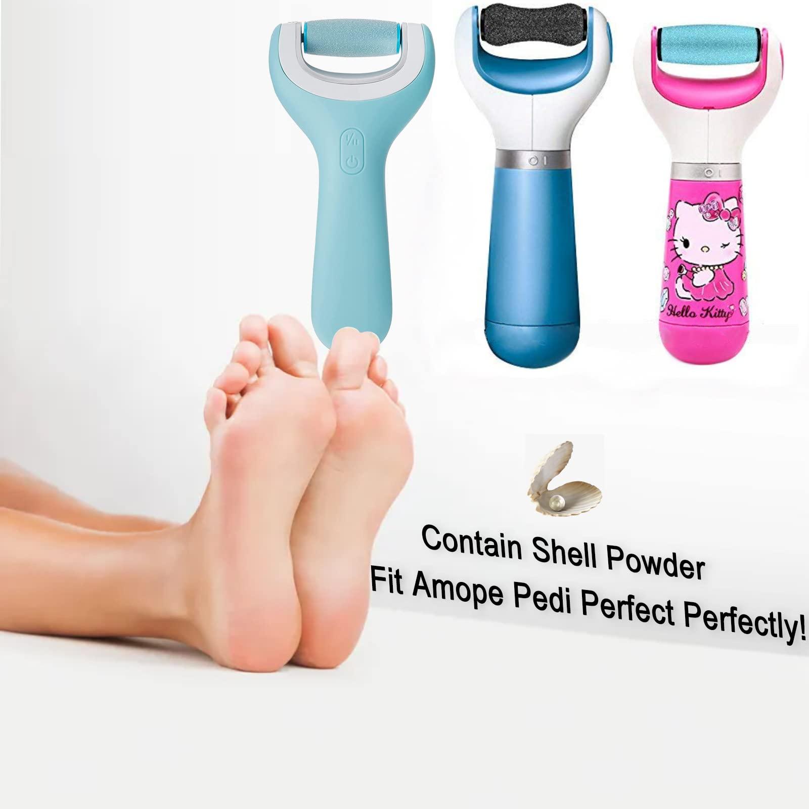 Mayting Replacement Roller Refill Heads for Amope Pedi Perfect Electronic Foot File (1 Extra&4 Regular contains shell powder)