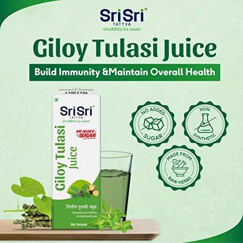 Sri Sri TATTVA shuddhta ka naam Sri Sri Tattva Giloy Tulsi Juice, 1L