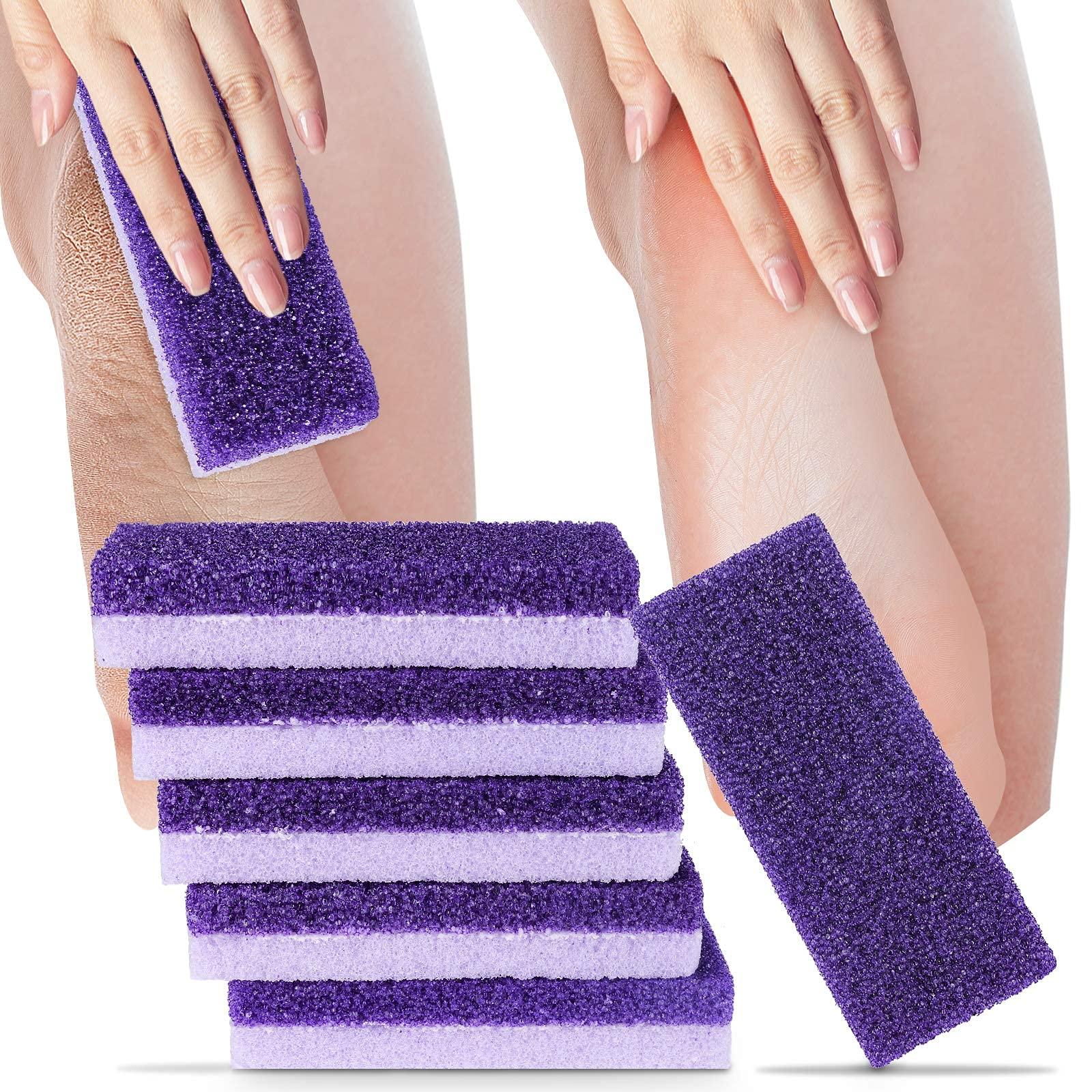 NANASO 2 in 1 Pumice Stone for Feet,6 Pack Foot Scrubber & Callus Remover, Stone Scrubber for Hard Skin,Foot Pumice,Dead Skin Remover for Feet, Heels, Hands and Body