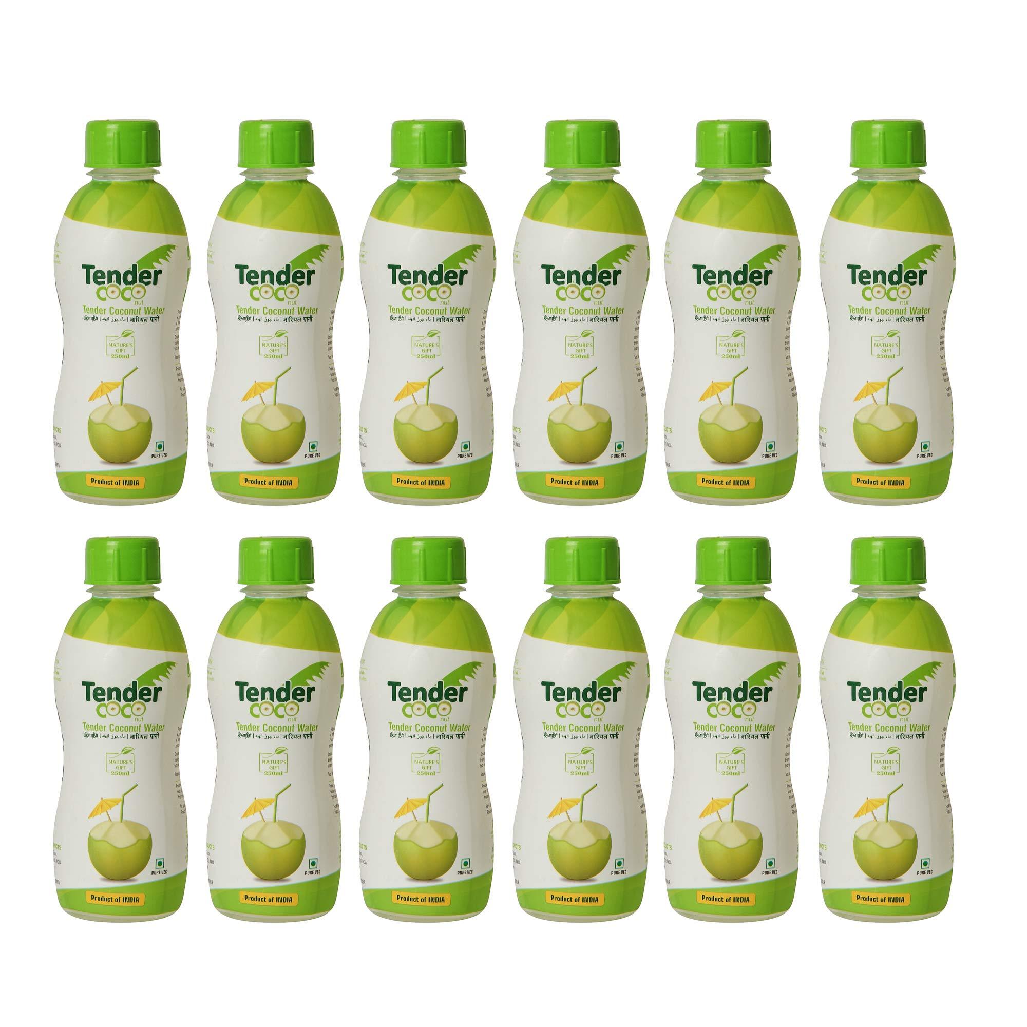 Tender Tender Coco 100% Natural Tender Coconut Water, 250ml (Pack of 12)
