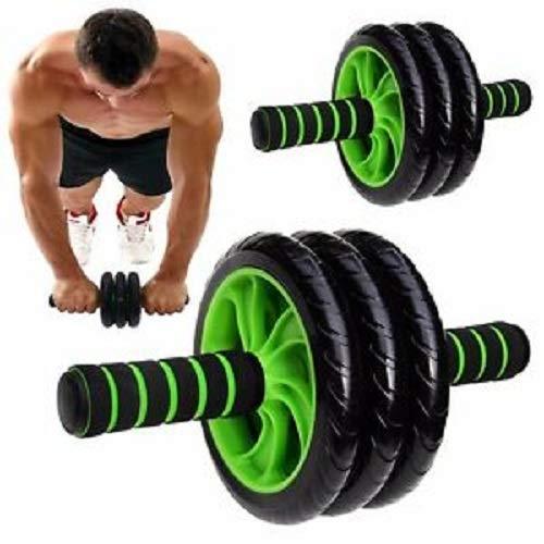 GETHOME GETHOME Ab Roller 3 Wheel Abs Carver for Perfect Abdominal & Stomach Exercise Training with Mat, Exercise for Total Body Carver Fitness Workout for Home
